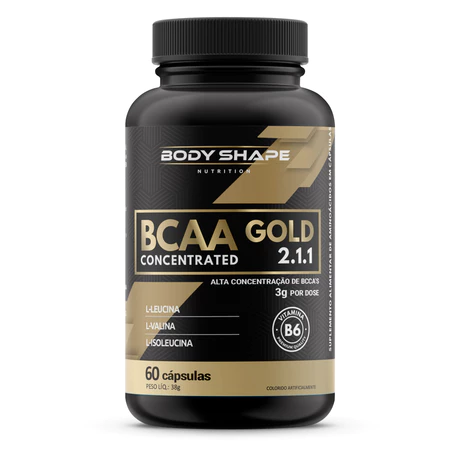 BCAA Gold 2:1:1 60 cápsulas – Body Shape