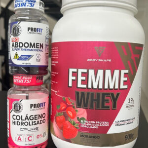 Combo Femenino Whey + Colágeno + Quemador de Grasa