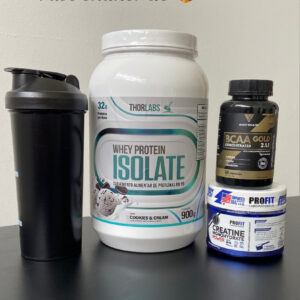Combo Whey Isolate + BCAA + Creatina + Shaker