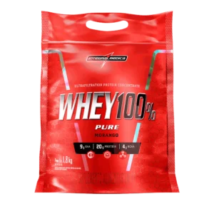 Whey 100% Pure Refil 900g Sabor Frutilla – Integralmedica