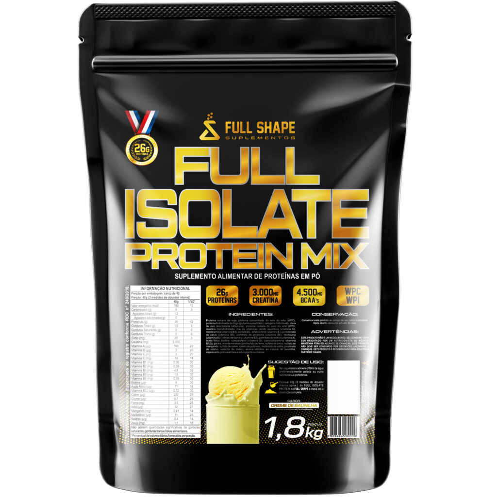 Full Isolate Protein Mix 1.8kg Sabor Vainilla – Full Shape