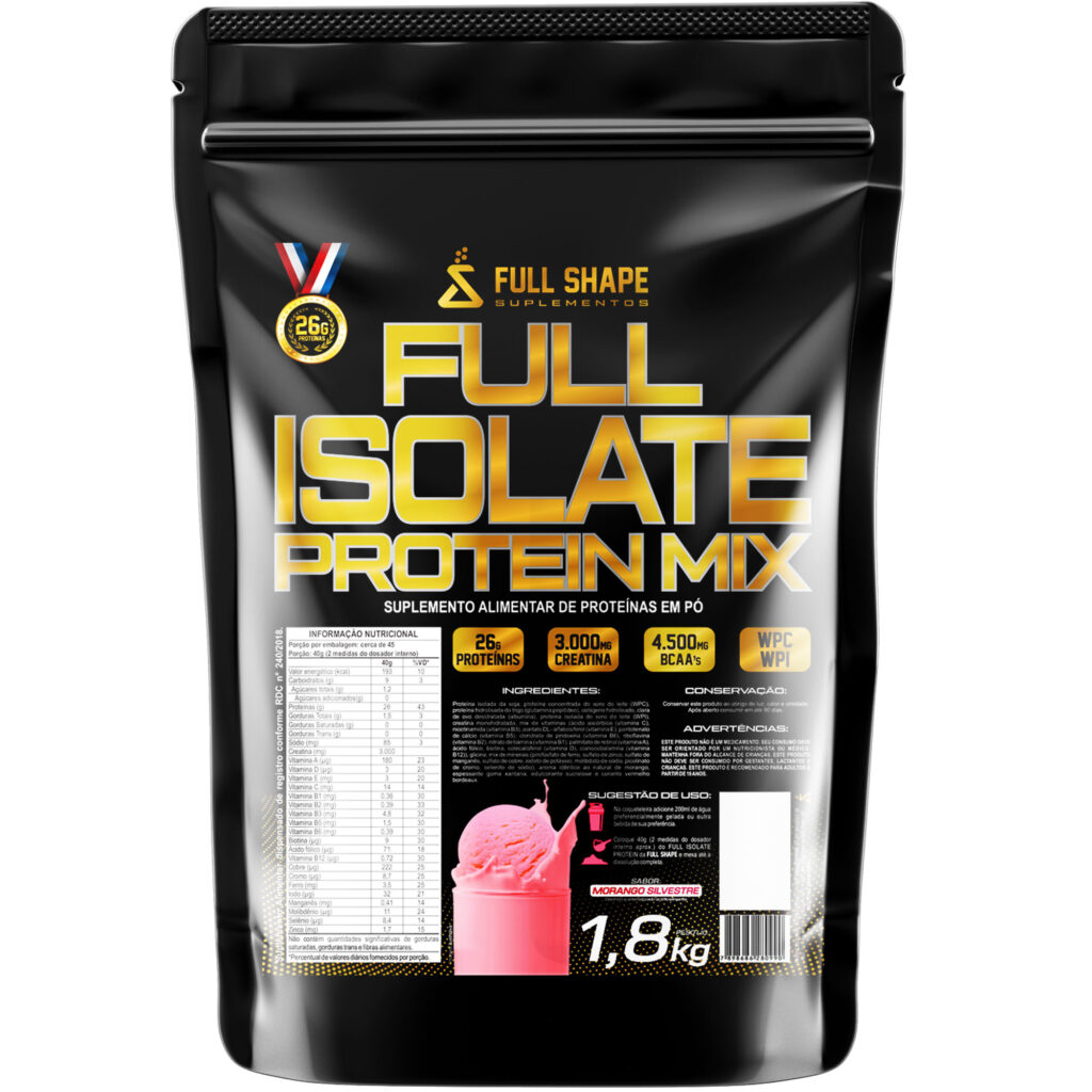 Full Isolate Protein Mix 1.8kg Sabor Frutilla – Full Shape